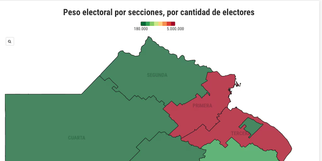 Elecciones en la provincia de Buenos Aires: el peso de cada Sección ...